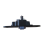 zatrzask rolkowy wpuszczany Abloy 100 mm - czarny